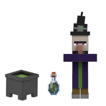 Minecraft Core Figura De 8Cm Con Crafting  Mattel - Bruja