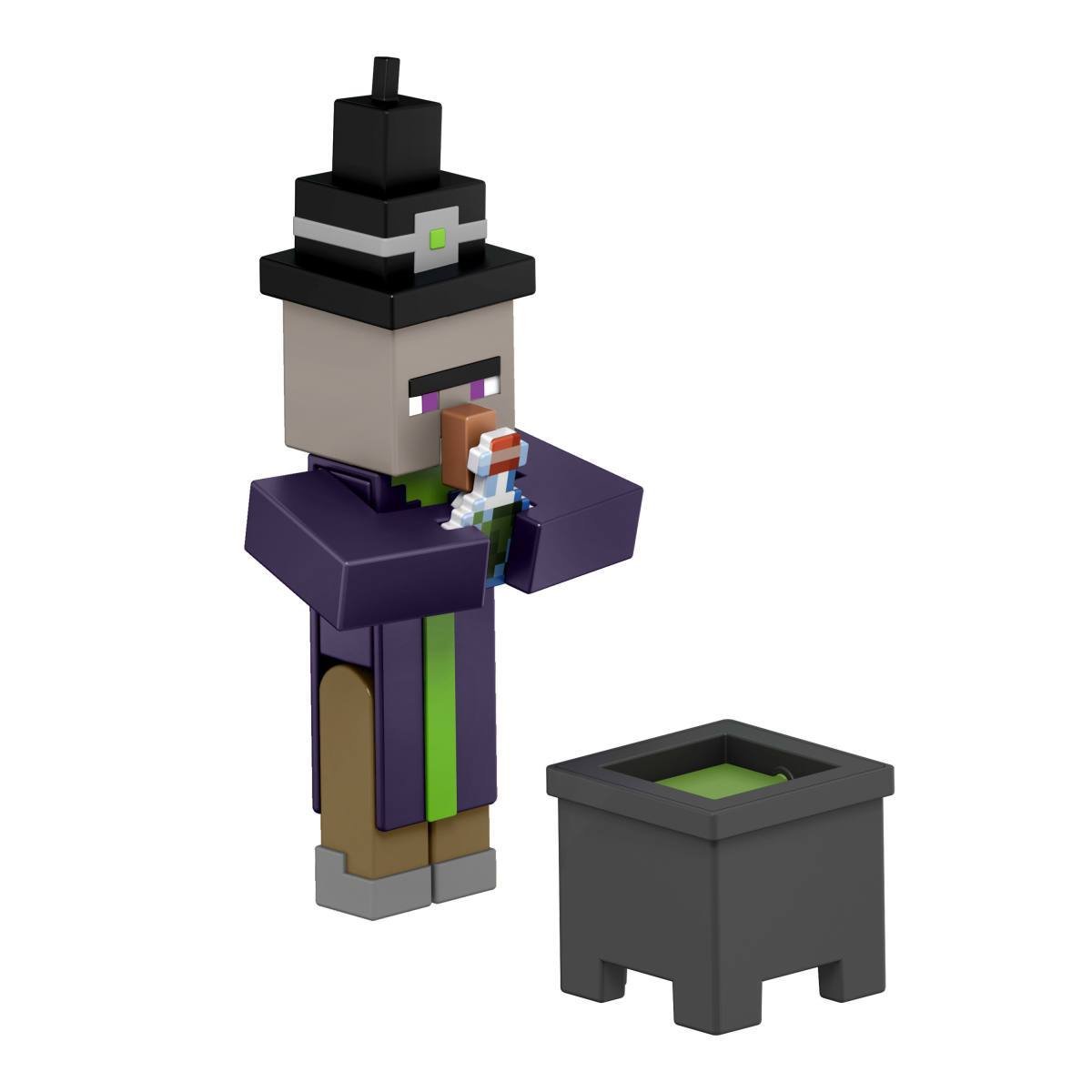 Minecraft Core Figura De 8Cm Con Crafting  Mattel - Bruja
