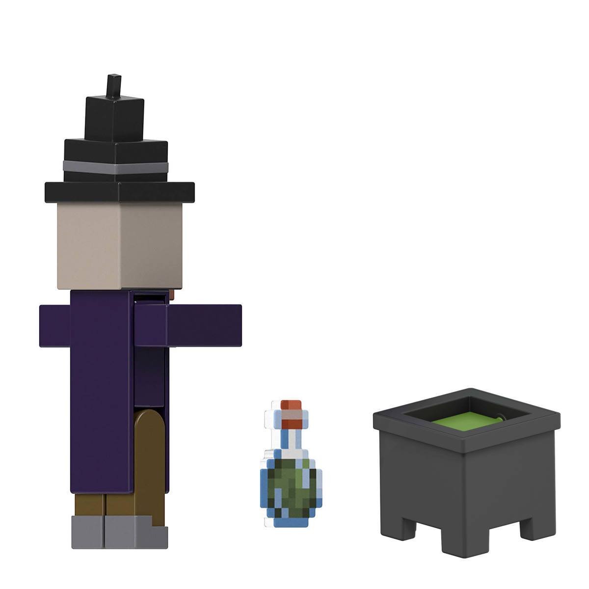 Minecraft Core Figura De 8Cm Con Crafting  Mattel - Bruja