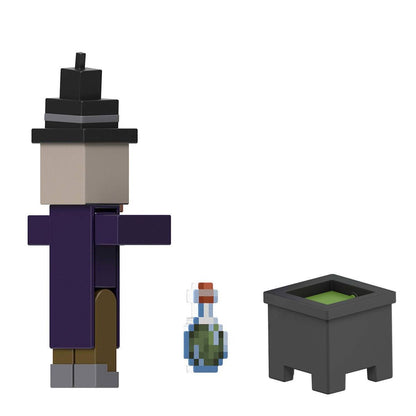 Minecraft Core Figura De 8Cm Con Crafting  Mattel - Bruja