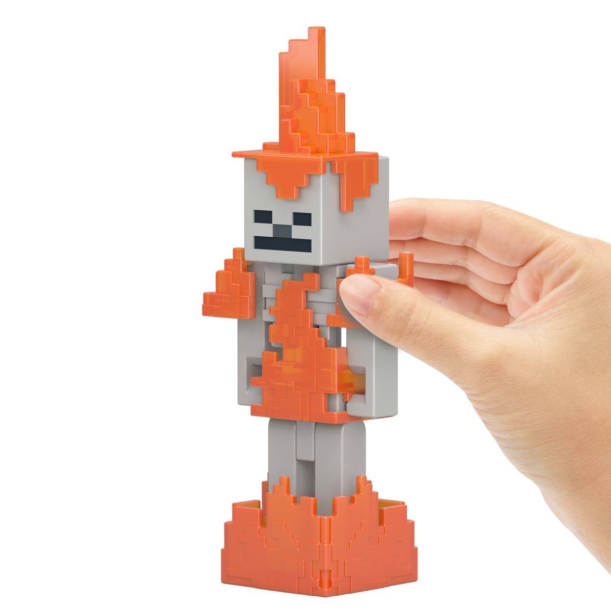 Minecraft Core Figura De 8Cm Con Crafting  Mattel - Esqueleto