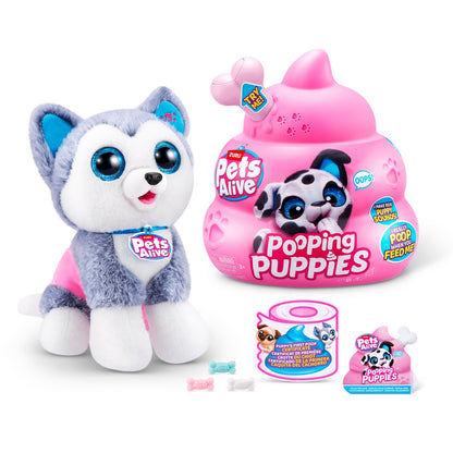 Mascota Real Pooping Puppies Pets Alive - Hueso Rosa