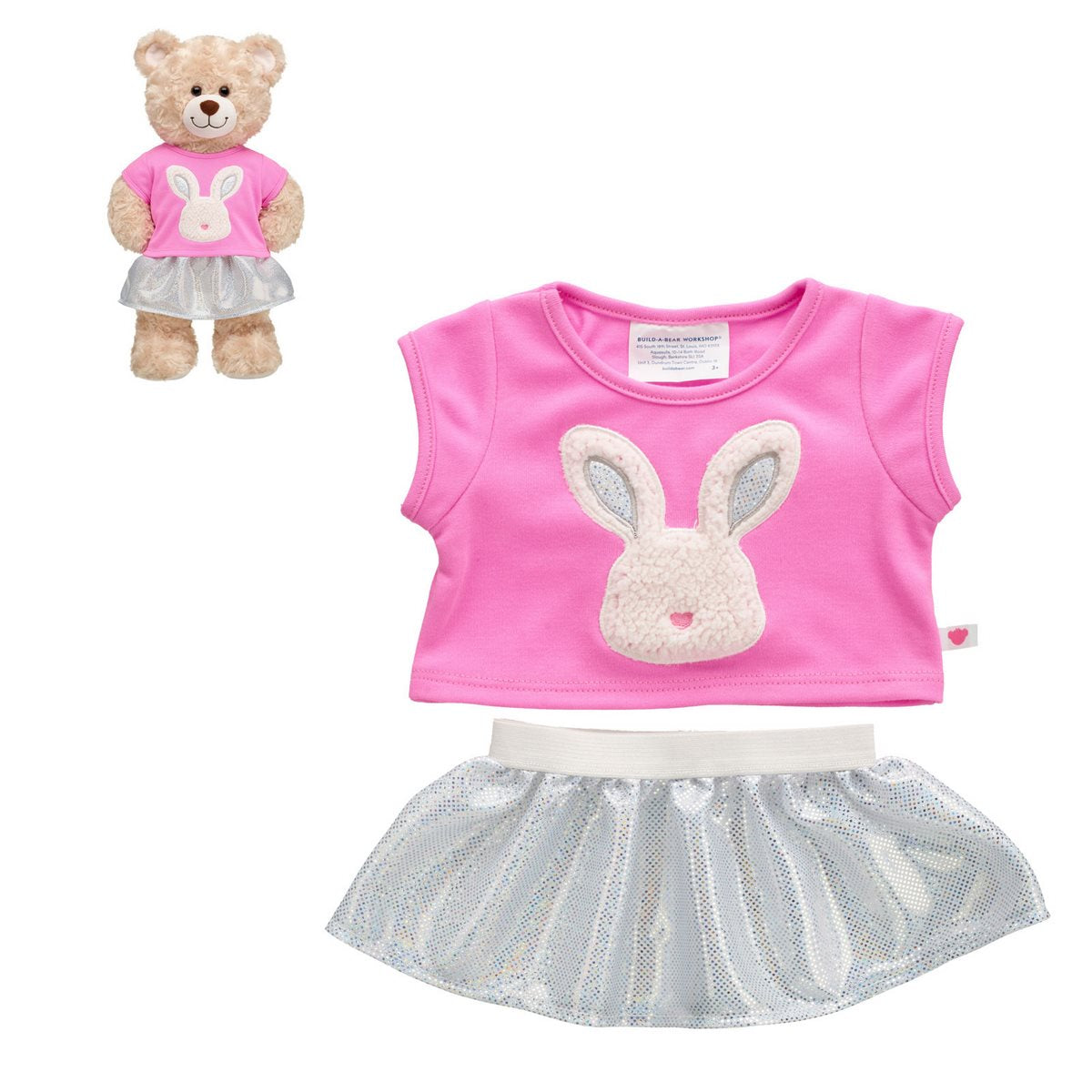 Set Falda Y Polera Conejo 25  Build-A-Bear
