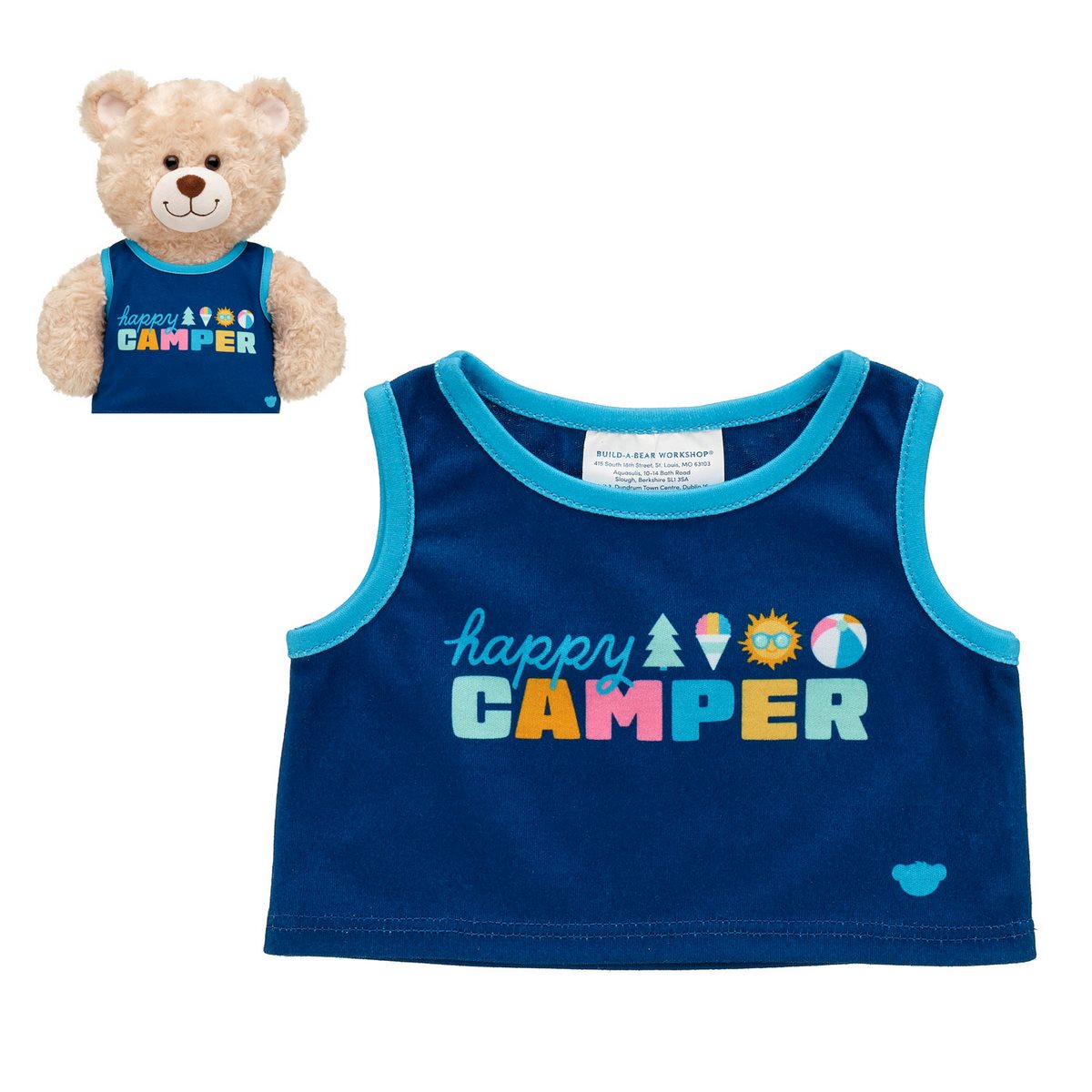 Polera Sin Mangas Camper  Build-A-Bear