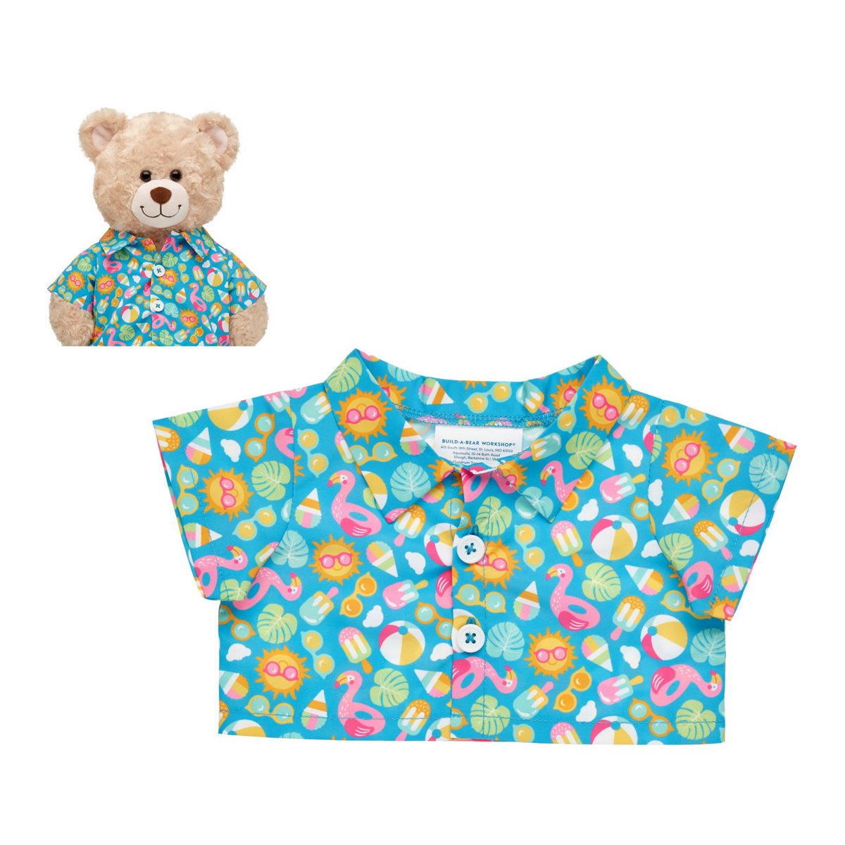 Camisa Flamencos  Build-A-Bear