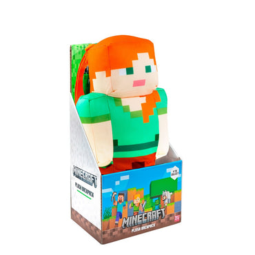 Mochila Peluche 30 Cms Minecraft - Alex