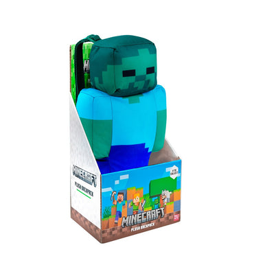 Mochila Peluche 30 Cms Minecraft - Zombie