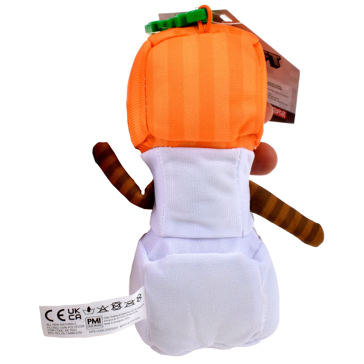 Peluche Con Clip Minecraft - Golem De Nieve