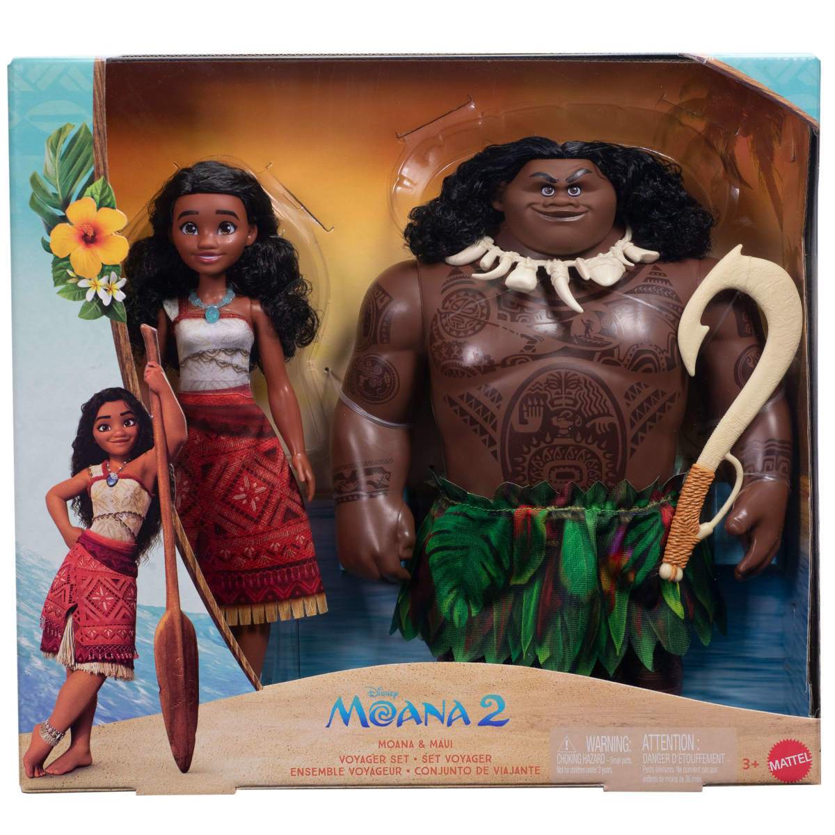 Disney Princesas Moana Garland Demigod & Hero 2 Pack