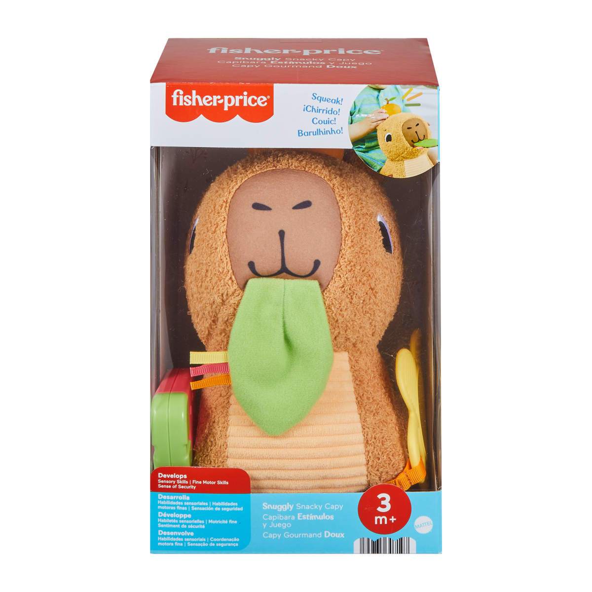 Fisher Price Sensimals Capybra Activity Plush
