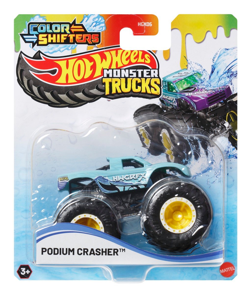 Hot Wheels Monster Trucks Color Shifters 1:64 - Podium Crasher