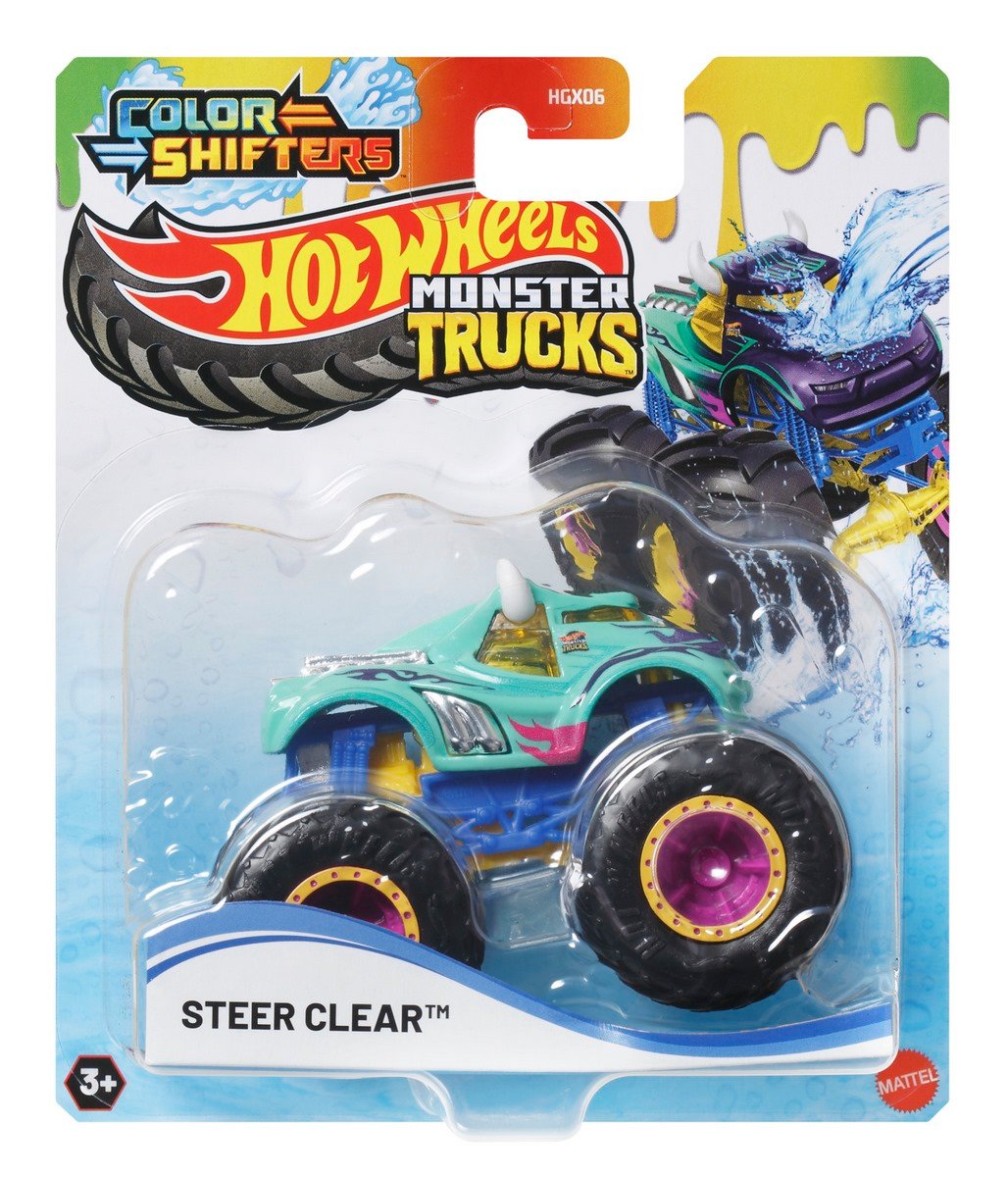 Hot Wheels Monster Trucks Color Shifters 1:64 - Steer Clear