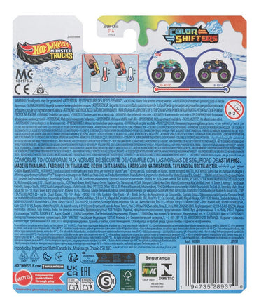 Hot Wheels Monster Trucks Color Shifters 1:64 - Steer Clear