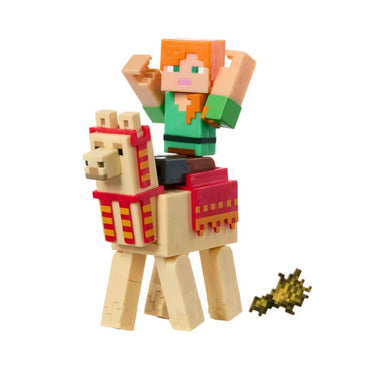 Minecraft Core Figura De 8Cm Con Crafting 2-Pack - Alex Y Llama 2