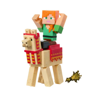 Minecraft Core Figura De 8Cm Con Crafting 2-Pack - Alex Y Llama 2