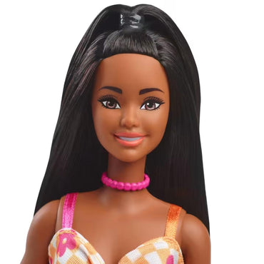 Barbie Fashionistas - Vestido Amarillo A Cuadros