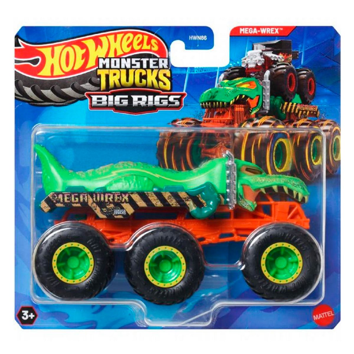 Hot Wheels Camiones Remolque Sorpresa Escala 1:64 - Mega - Wrex