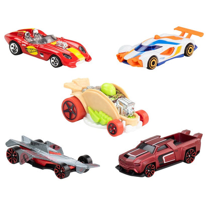 Pack 5 Autos Basicos Hotwheels - Hw Let's Race
