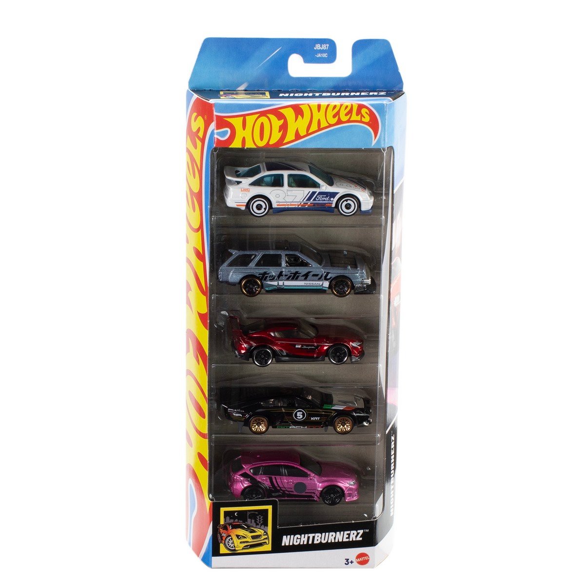 Pack 5 Autos Basicos Hotwheels - Nightburnerz