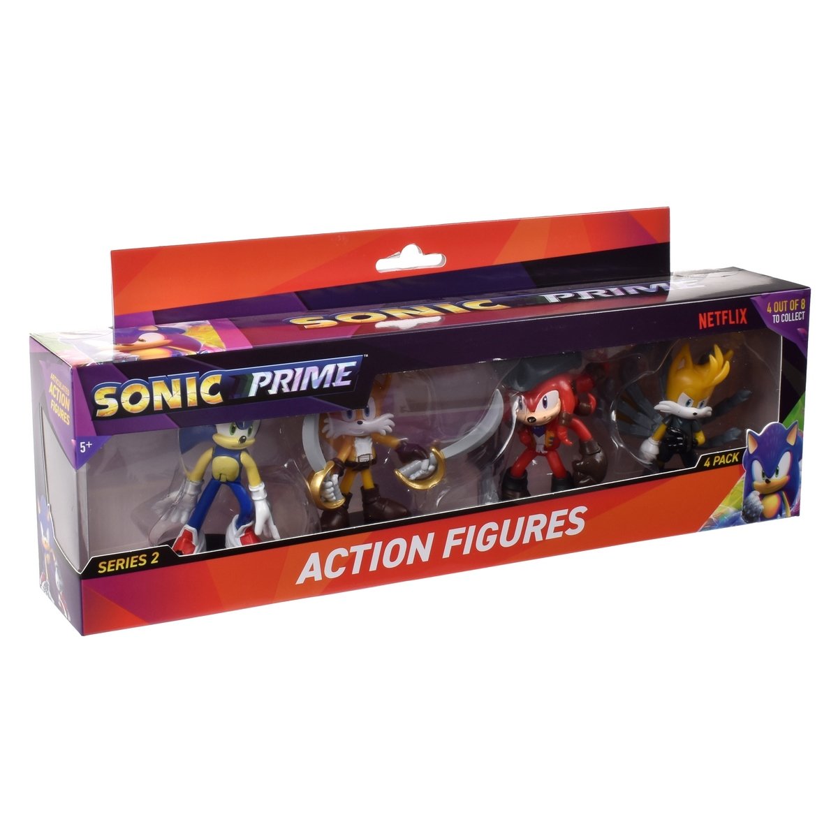 Pack 4 Figuras Articuladas De 8 Cms Sonic - Tails