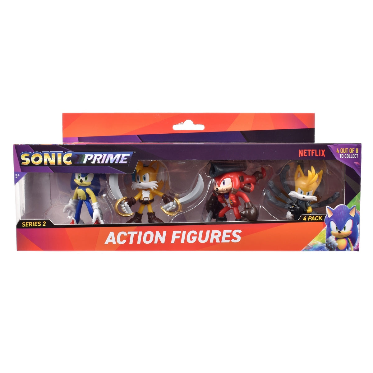 Pack 4 Figuras Articuladas De 8 Cms Sonic - Tails
