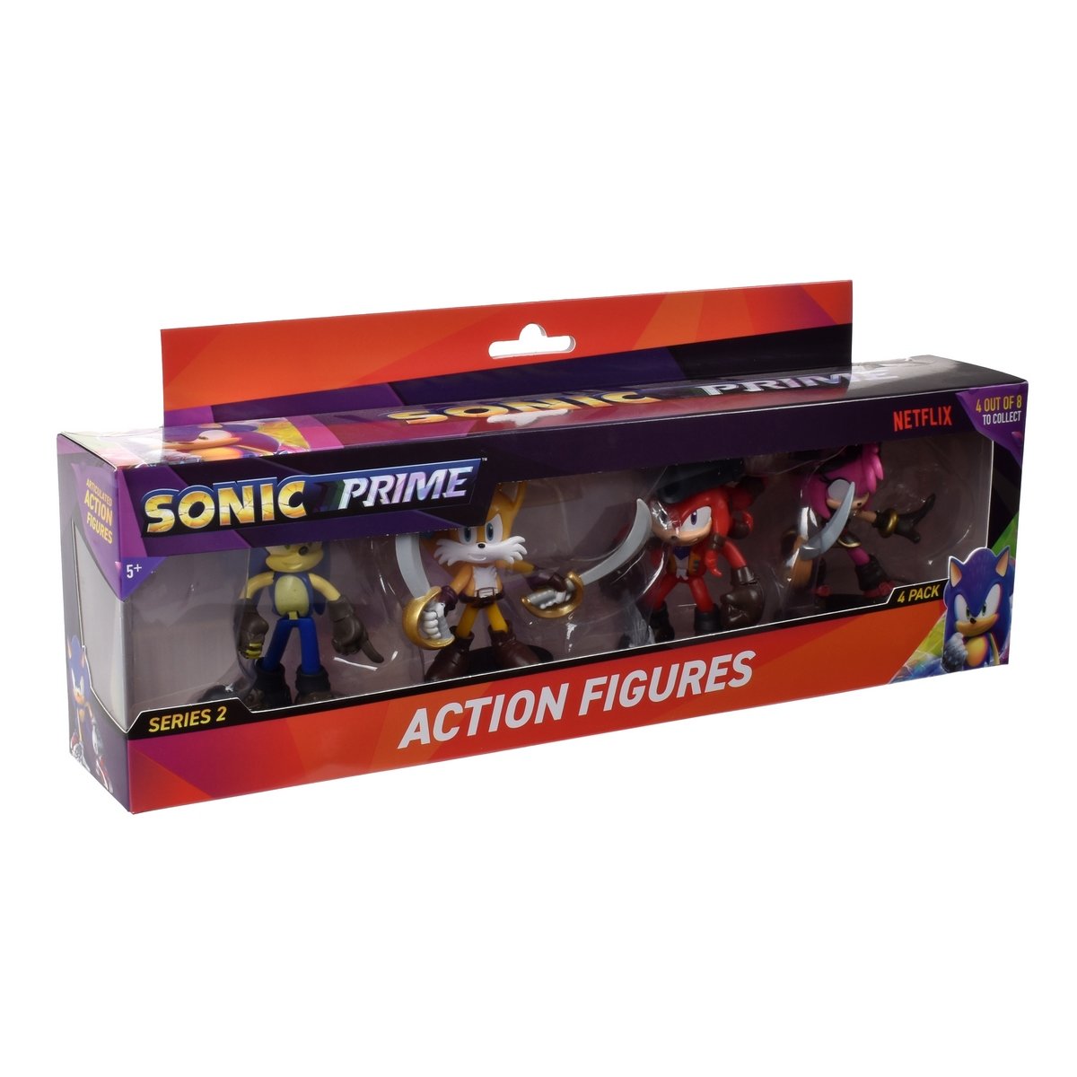 Pack 4 Figuras Articuladas De 8 Cms Sonic - Amy