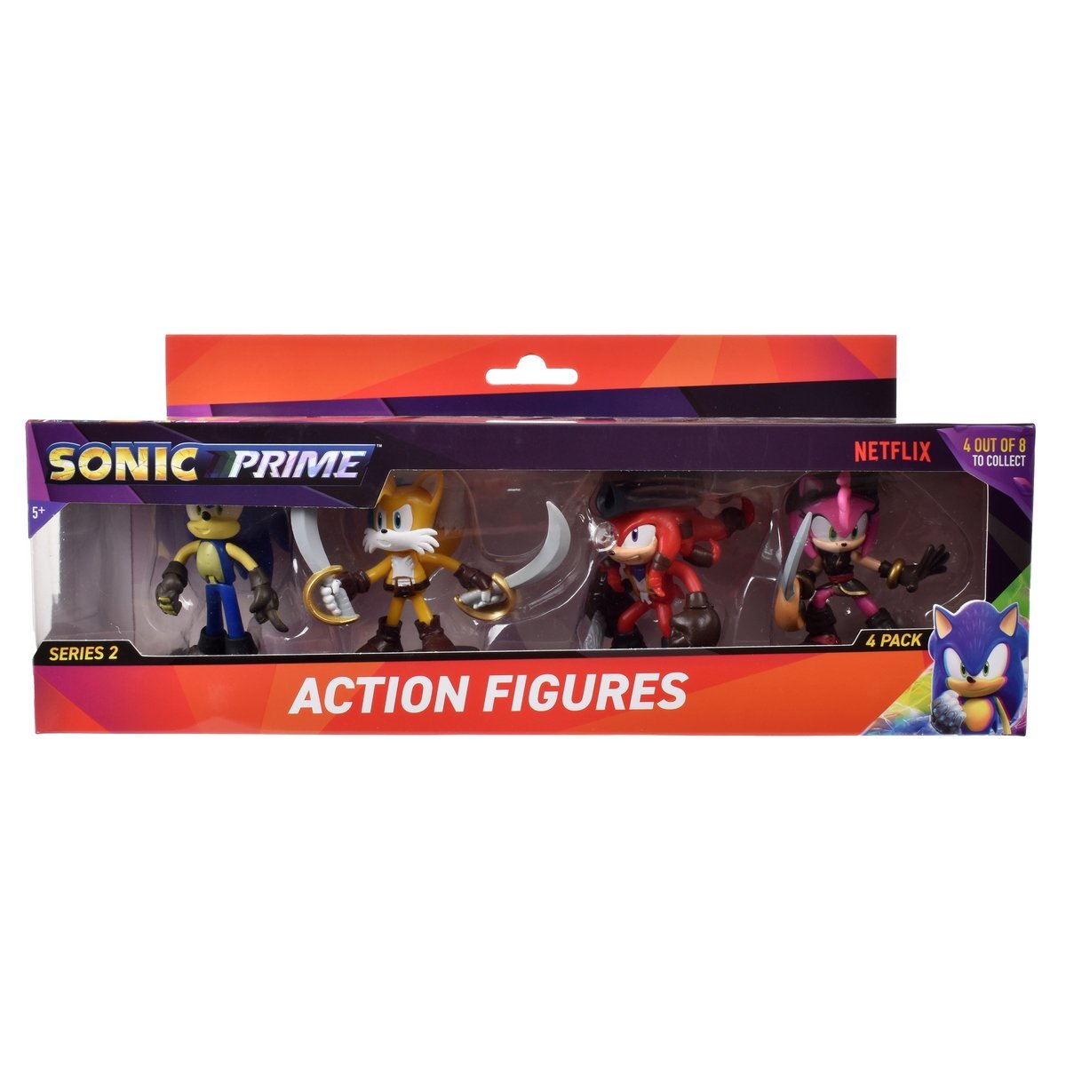 Pack 4 Figuras Articuladas De 8 Cms Sonic - Amy