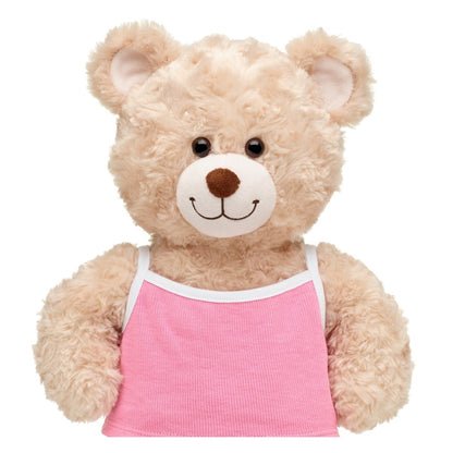 Polera  Rosada Borde Blanco  Build-A-Bear