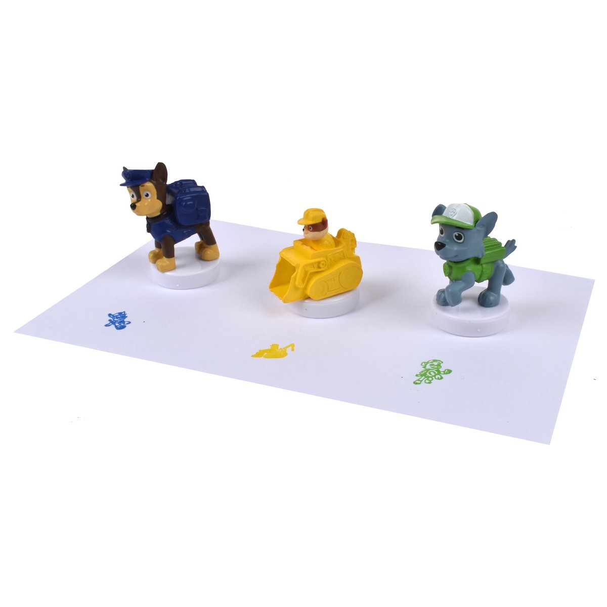 Set De 3 Timbres Paw Patrol - Rocky Uniformado