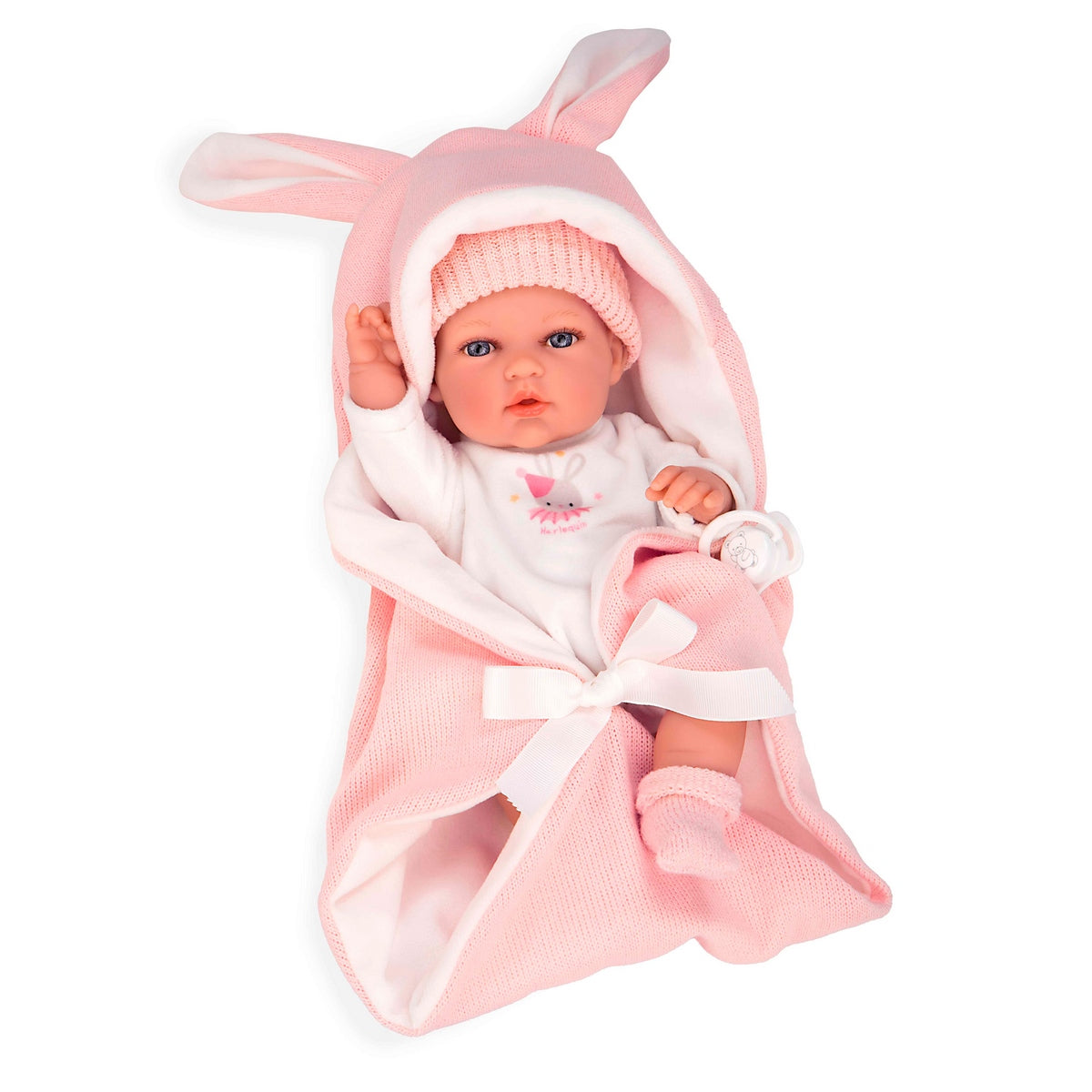 Muñeca Elegance Natal Rosa Con Saco De Dormir 30 Cm Arias