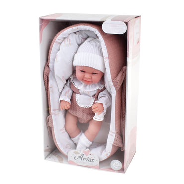 Muñeca Elegance Babyto Rosa Con Capazo 33 Cm Arias
