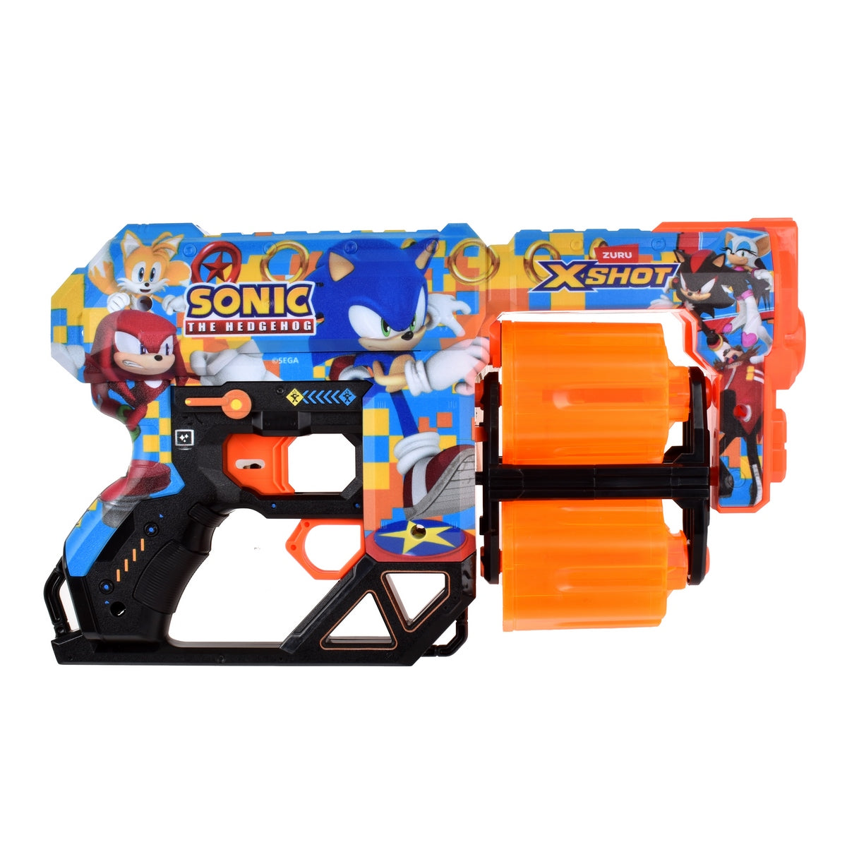 Lanzador Skin Sonic con 12 Dardos X Shot Sonic Team