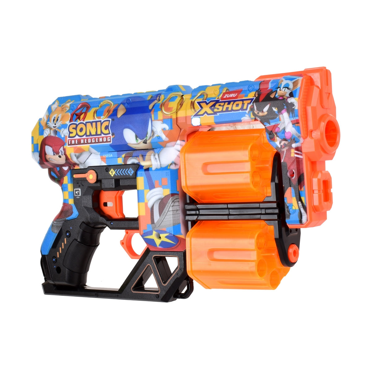 Lanzador Skin Sonic con 12 Dardos X Shot Sonic Team