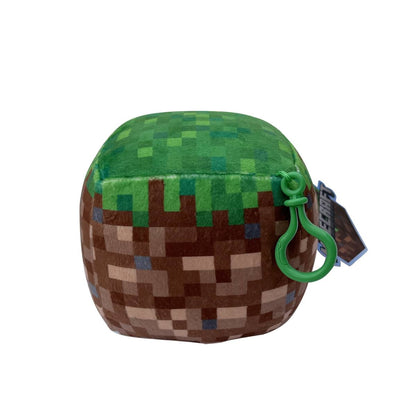 Peluche Minecraft Cubo 12Cm Con Clip - Cesped