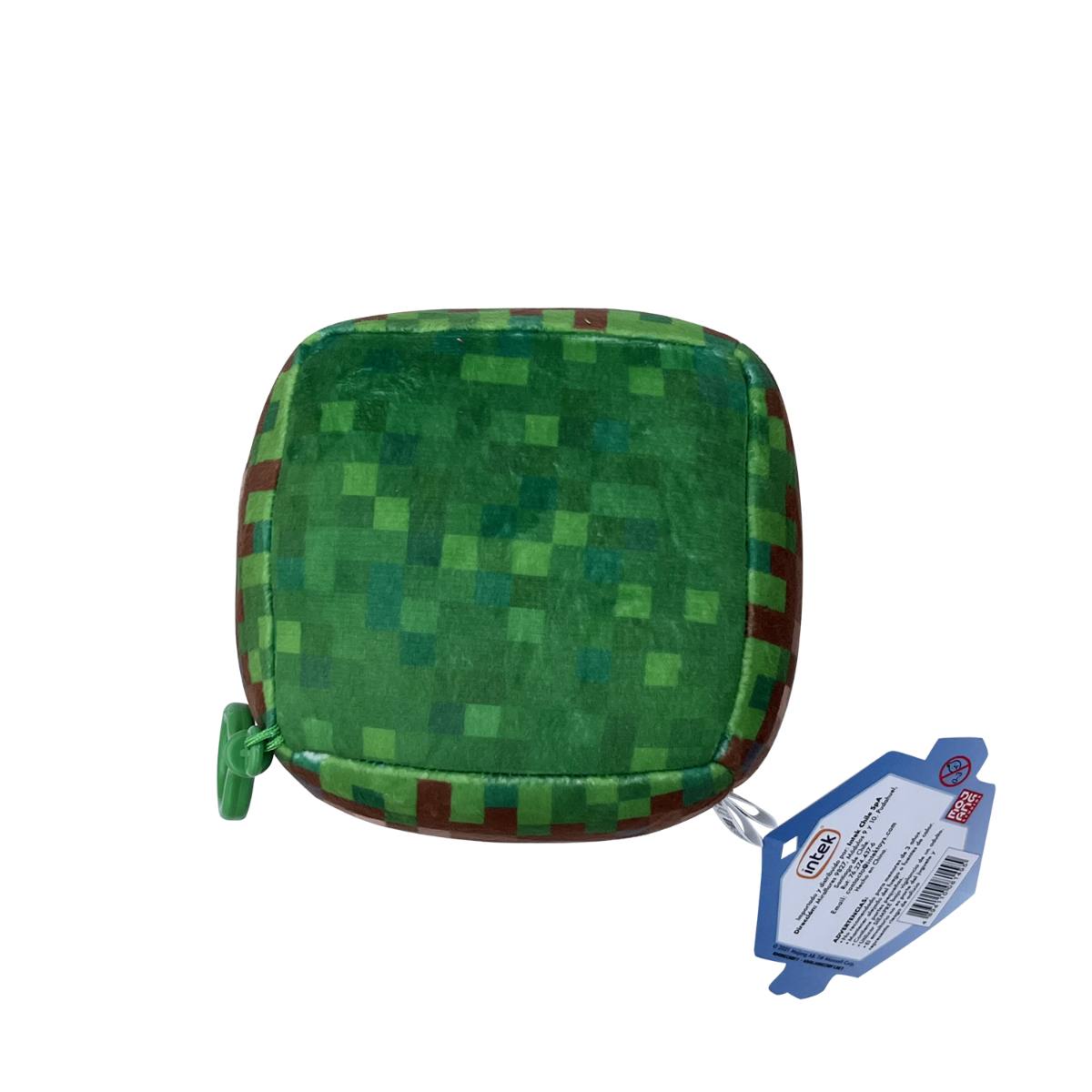 Peluche Minecraft Cubo 12Cm Con Clip - Cesped