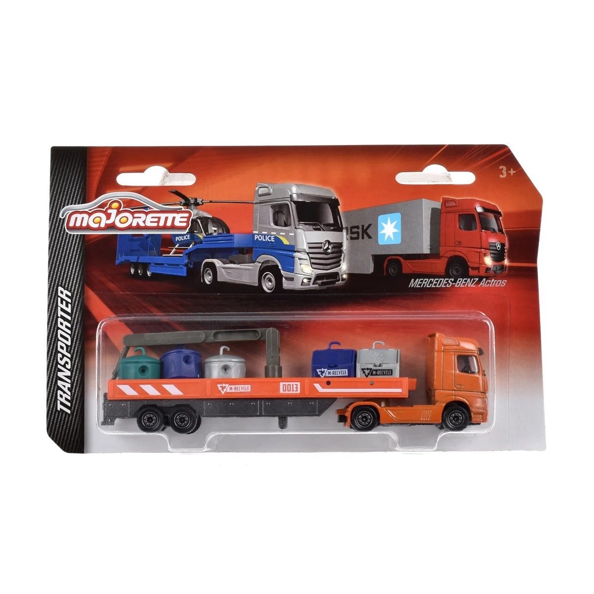 Majorette Transporte - Mercedes-Reciclaje