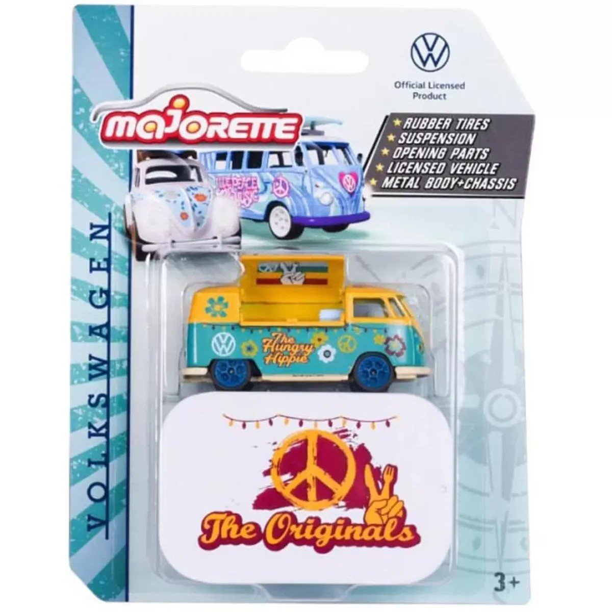 Majorette The Originals Deluxe Cars - Volkswagen T1 Amarilla