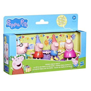 Peppa Pig Set De 4 Figuras - La Fiesta Familiar De Peppa