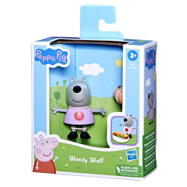 Figura Peppa Pig Amigos Divertidos - Wendy Wolf Y Su Sandwich