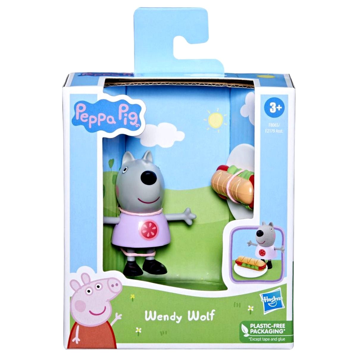 Figura Peppa Pig Amigos Divertidos - Wendy Wolf Y Su Sandwich
