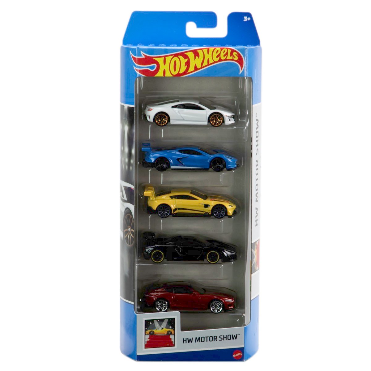 Pack 5 Autos Basicos Hotwheels - Hw Motor Show