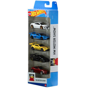 Pack 5 Autos Basicos Hotwheels - Hw Motor Show