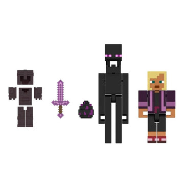 Minecraft Core Figura De 8Cm Con Crafting 2-Pack - Kai Conquistador Del End
