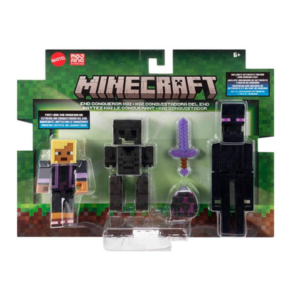 Minecraft Core Figura De 8Cm Con Crafting 2-Pack - Kai Conquistador Del End