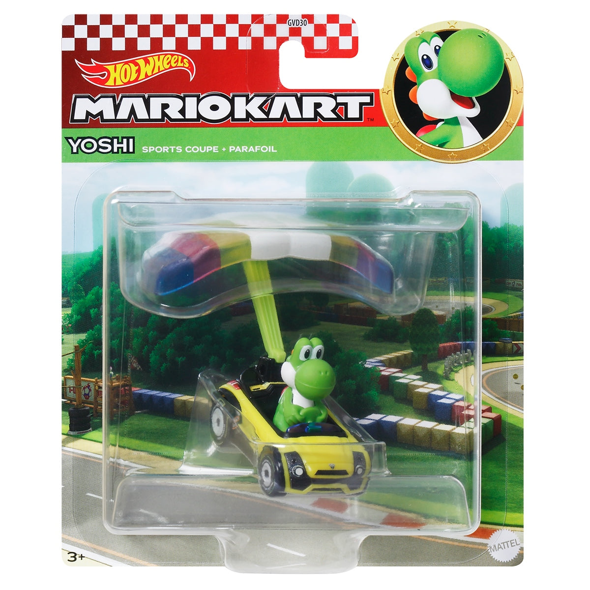 Hot Wheels Personajes Con Glider Sorpresa - Yoshi