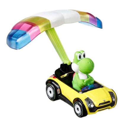 Hot Wheels Personajes Con Glider Sorpresa - Yoshi