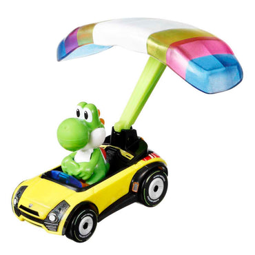 Hot Wheels Personajes Con Glider Sorpresa - Yoshi