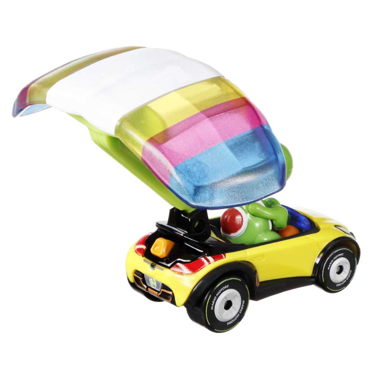 Hot Wheels Personajes Con Glider Sorpresa - Yoshi