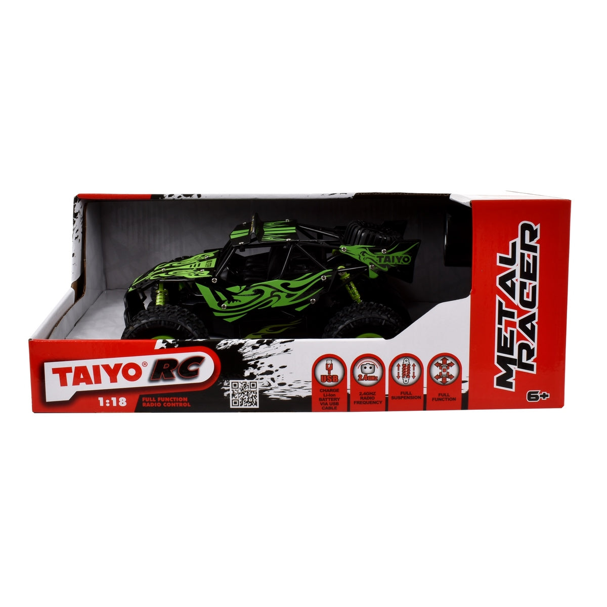 Buggy Radio Controlado Metal Racer  Escala 1:18 Con  Bateria Litio  Taiyo