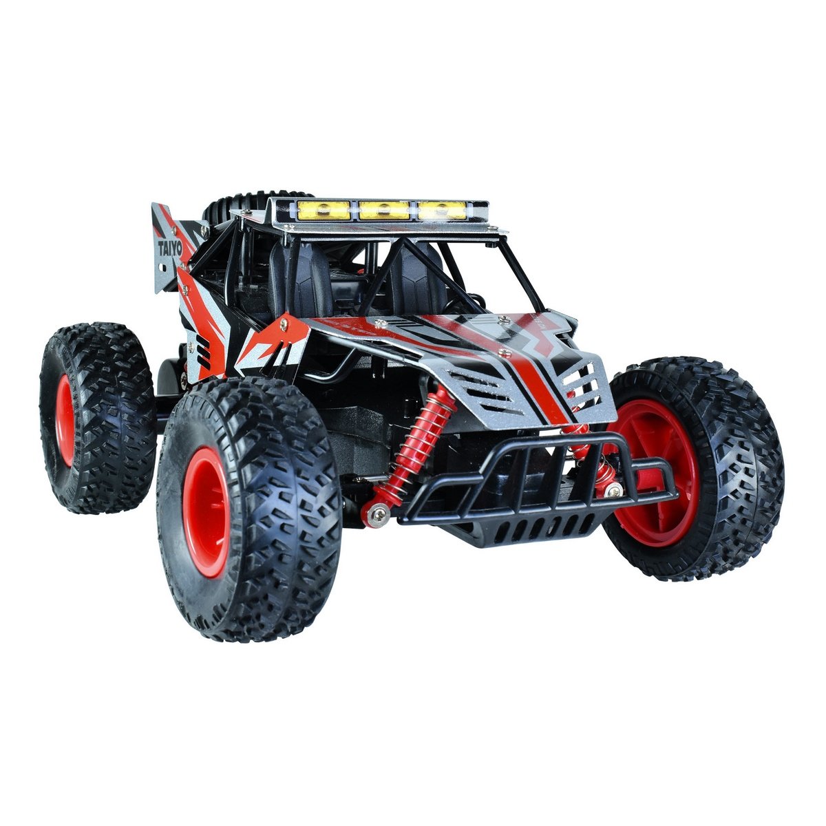 Buggy Radio Controlado Metal Racer  Escala 1:18 Con Bateria Litio  Taiyo Rojo - Negro